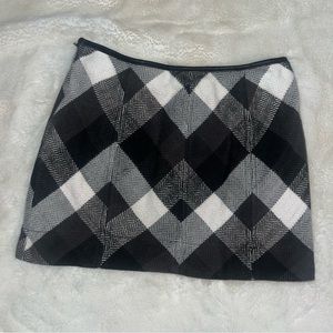 FREE PEOPLE WOOL MINI SKIRT sz 0 Houndstooth